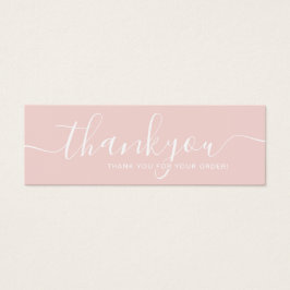 Modern minimal Tack för företag för orderinfogning Litet Visitkort