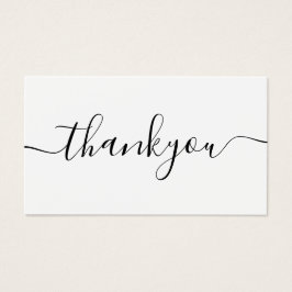 Modern minimal Tack för företag för orderinfogning Visitkort