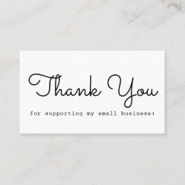 Modern minimal Tack Visitkort