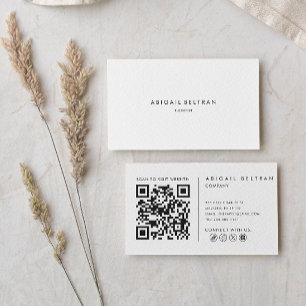 Modern minimal terapi visitkort