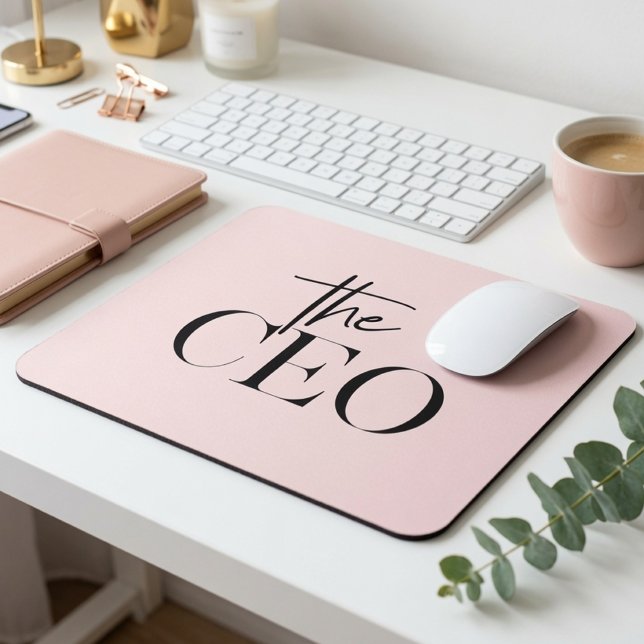 Modern Minimal The CEO Musmattan | Chic Rosa  Musmatta (Skapare uppladdad)