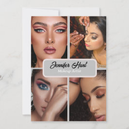 modern minimal trendig Makeup Artist QR-kod Inbjudningar