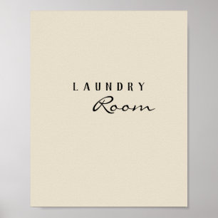 Modern minimal Tvätt-rum Poster