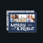 Modern minimal typografi 3 bild Juli roligt Ho Julkort<br><div class="desc">Allt kanske inte är lugn,  men allt kan fortfarande vara ljust med denna roligt grönt,  ett modernt,  färgstarkt julkort. Med utrymme för 3 kvadratfotografier,  tillgängligt i ett urval av färg.</div>