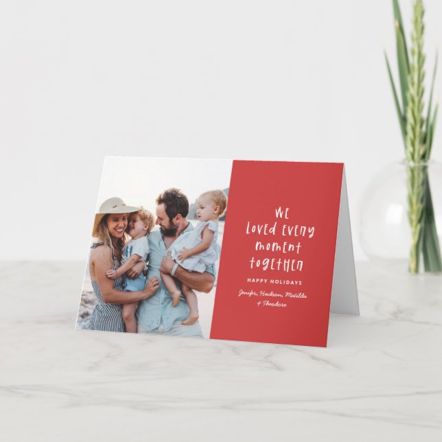 Modern, minimal typografi av helgdag helgkort (Framsida)