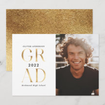 Modern minimal typografi av studenten guld