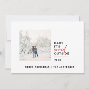 Modern minimal typografi, baby, är ett levande fot julkort