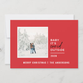 Modern minimal typografi, baby, är ett levande fot julkort