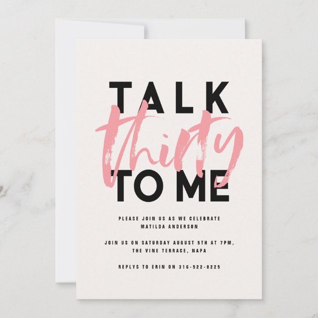 Modern minimal typografi, giftig rosa 30:e (Framsida)