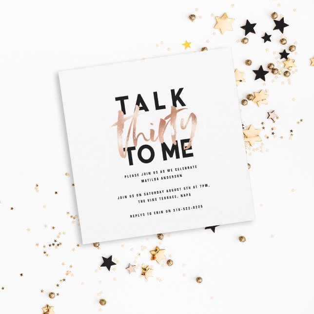 Modern minimal typografi, girig ro, 30:e guld (Skapare uppladdad)
