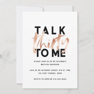 Modern minimal typografi, girig ro, 30:e guld julkort