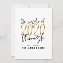 Modern minimal typografi guld chic helgdag 2020