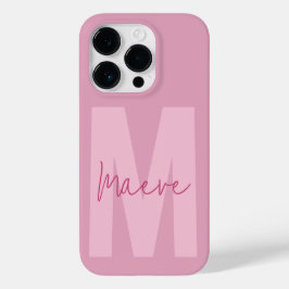 Modern minimal typografi i monogram rosa gigantisk