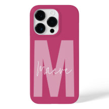 Modern minimal typografi i monogram rosa gigantisk