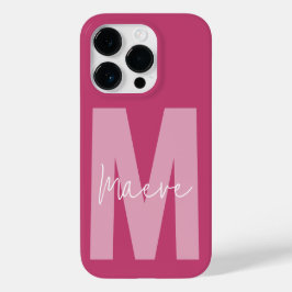 Modern minimal typografi i monogram rosa gigantisk