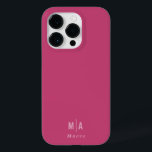 Modern minimal typografi i monogram rosa i giganti<br><div class="desc">Modern minimal typografi i monogramformat rosa elegant enkel,  unik personlig-telefonhyttdesign.</div>