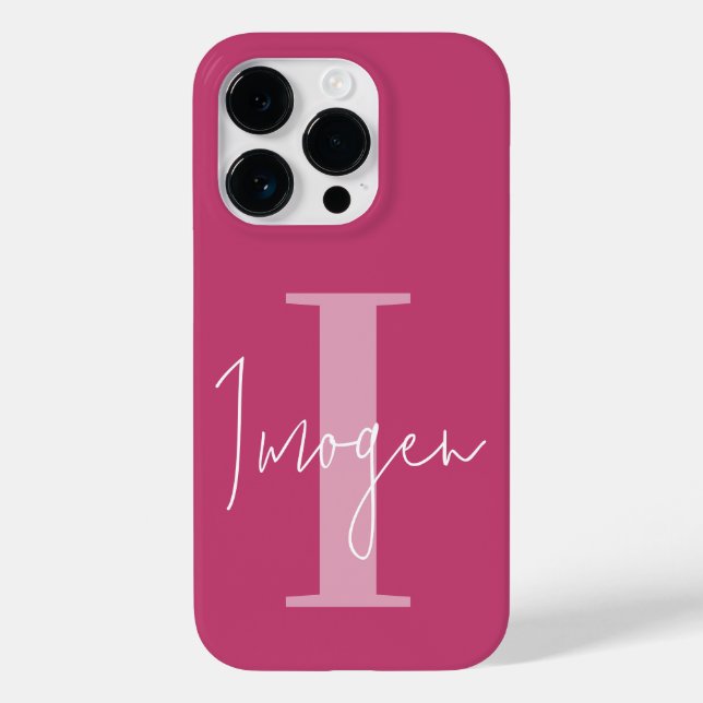 Modern minimal typografi i monogram rosa i giganti (Baksida)