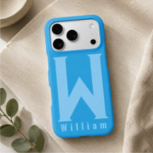 Modern minimal typografi monogram sage bleu Telefo