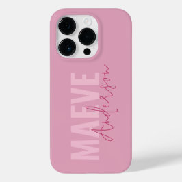 Modern minimal typografi rosa girly elegant