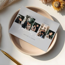 Modern Minimal typografisk fotokollage Grått