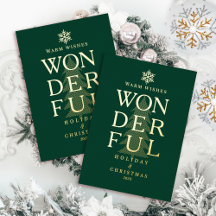 Modern Minimal Underbar Julgrön