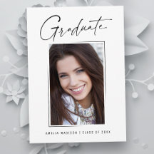 Modern minimal, unik Bläck-skriptfoto Student