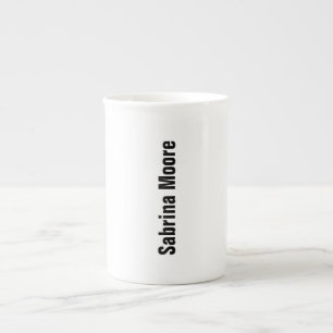 Modern minimal vanlig Professionell Benporslin Mugg