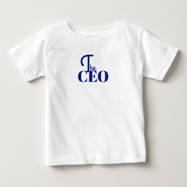 Modern Minimal VD-chef Blå T Shirt (Framsida)