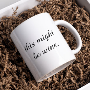 Modern minimal Vin-citat från Kärlek Funny Magisk Mugg