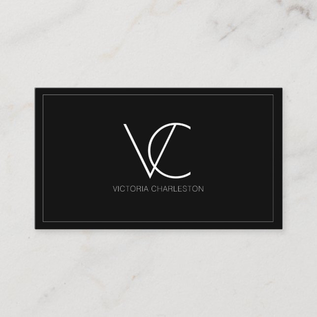 Modern minimal visitkort (Framsida)