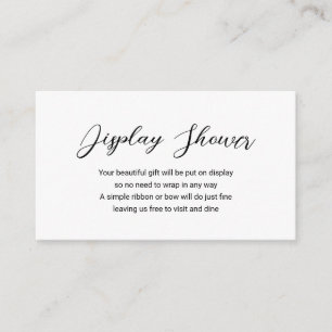 Modern Minimal Visning Shower Simple Baby Shower Tilläggskort