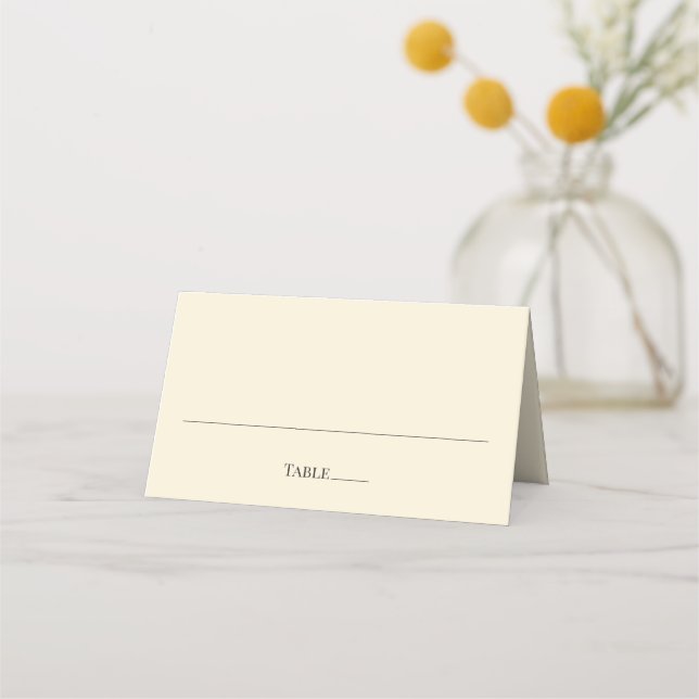 Modern Minimal Wedding Place Cards Placeringskort (Framsida)