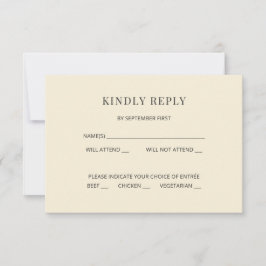 Modern Minimal Wedding RSVP Card Photo on Back Inbjudningar