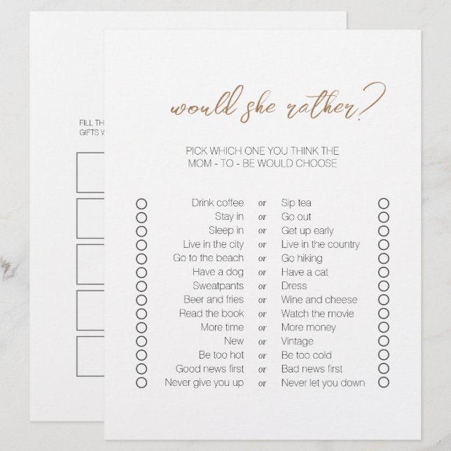 Modern minimala spel för babyskor med två sidor (Fram/baksida)