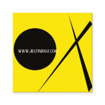 Modern minimalism Abstrakt Art Gult Black