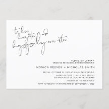 Modern minimalism Avslappnad Script Rehearsal Dinn