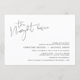 Modern minimalism Avslappnad Skriptrepetitionsmidd Inbjudningar