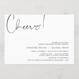 Modern minimalism Avslappnad Skriptrepetitionsmidd Inbjudningar