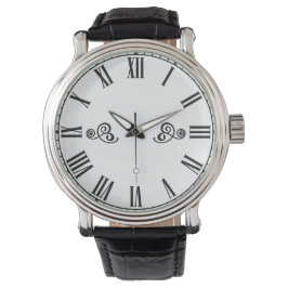Modern Minimalism Black Roman Numbers Armbandsur