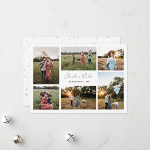 Modern minimalism Jul Önskemål 6 Photo Julkort