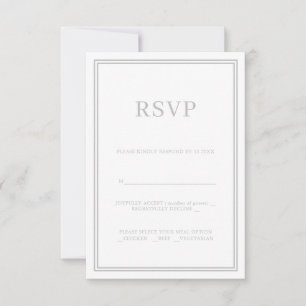 Modern minimalism OSA Responcard Grått Kort