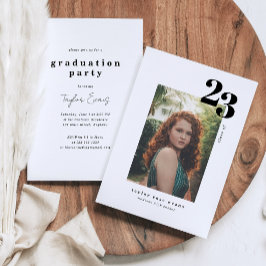 Modern minimalist 2023 | Foto Studenten Inbjudningar