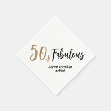 Modern minimalist 50 och Fabulous 50:e födelsedage