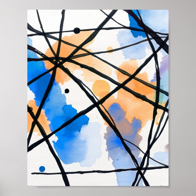 Modern Minimalist Abstract Line Art Poster (Framsidan)