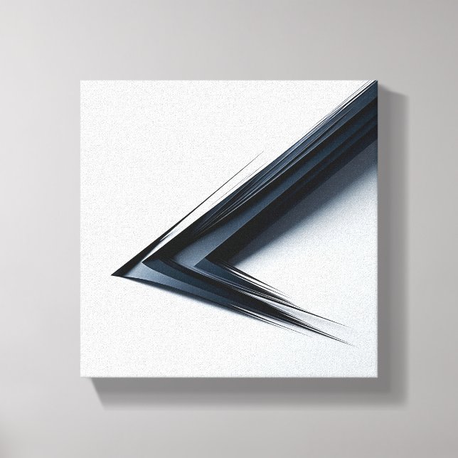 Modern Minimalist Abstract Sharp Vector - 3D  Canvastryck (Framsida)