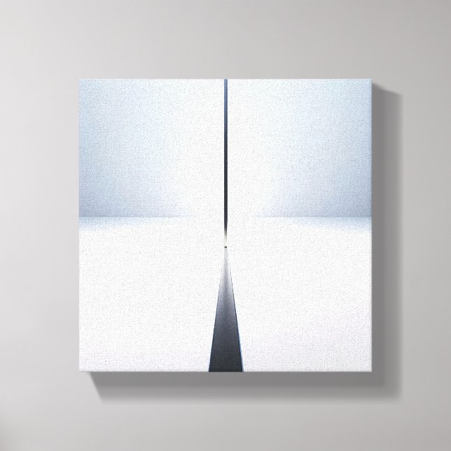 Modern Minimalist Abstract Vertical Beam - 3D  Canvastryck (Framsida)