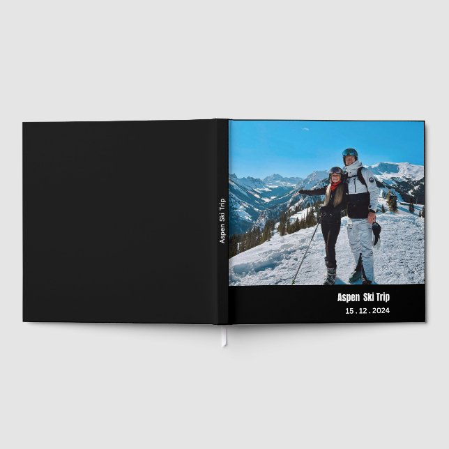 Modern Minimalist All Purpose Photo Album - Black  Gästböcker (Full)