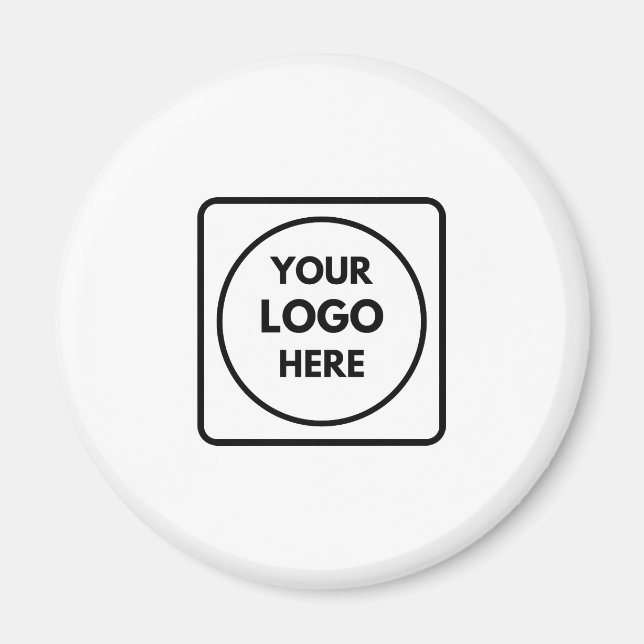Modern minimalist | Anpassningsbar Business Logoty Magnet (Framsidan)
