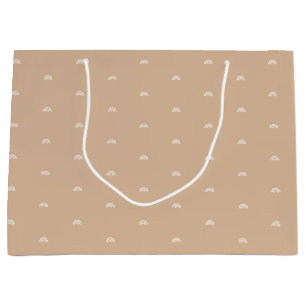 Modern minimalist Beige Boho Rainbow