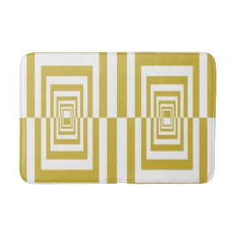 Modern minimalist beige geometrisk badrumsmatta